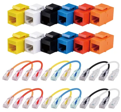 Immagine prodotto di Kit di gestione dei cavi con 12 moduli Keystone Cat6A