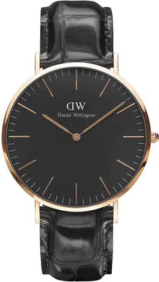 Produktbild von Daniel Wellington DW00100129 Herren-Armbanduhr, Edelstahl-Gehäuse, Leder-Armband