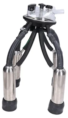 Image de Groupe de traite en silicone/acier inoxydable - Accessoires de machine à traire - Pour bovins/ovins
