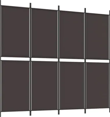 Produktbild von vidaXL 4-tlg. Paravent Braun 200x180 cm Stoff