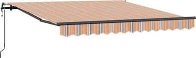 Obrázok produktu pre Zatemniteľná markíza Viacfarebný 350 x 250 cm Tkanina a hliník