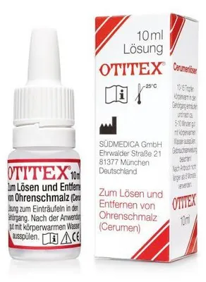 Obrázok produktu pre OTITEX ušné kvapky na uvoľnenie a odstránenie ušného mazu, 10 ml roztok