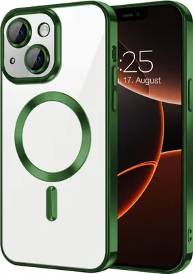 Produktbild von Magsafe Hülle für Apple iPhone 14 Handyhülle Bumper Case Magnet Cover – Farbe: Dunkelgrün