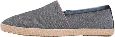 Produktbild von Tommy Hilfiger Herren Espadrilles Chambray aus Leinen, Schwarz (Black), 43