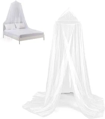 Immagine prodotto di Tenda a cupola adatta per uso interno ed esterno - 250 x 1100 x 60 cm (bianca) Telo da tenda