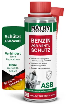 Produktbild von MATHY-ASB Benzin AGR-Ventil-Schutz 200 ml - Benzin-Additiv zum Schutz vom AGR-Ventil