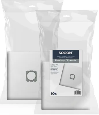 Productafbeelding van SQOON® Stofzuigerzakken  Geschikt voor Rowenta Wonderbag - 10 Stuks