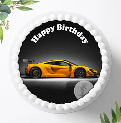 Produktbild von Für die Geburtstags Torte ein Tortenaufleger, Zuckerbild mit dem Motiv: Fahrzeuge, Essbares Foto für Torten, Fondant, Ø 20cm, 0883c