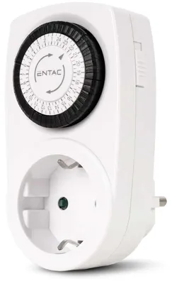 Obrázek produktu pro Entac EMT24-1E, 230 V, 16 A, Bílá, Černá, 3680 W, Plast, Kov, 45 mm