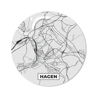 Produktbild von MuchoWow® Mauspad Mousepad Stadtplan - Deutschland - Karte - Hagen 50x50 cm - Mousepads - Maus Mat - Pad - Mausunterlage - Vinyl