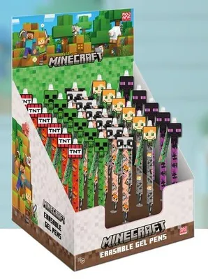 Produktbild von Minecraft Radierbarer Gelstift Characters Display (30)