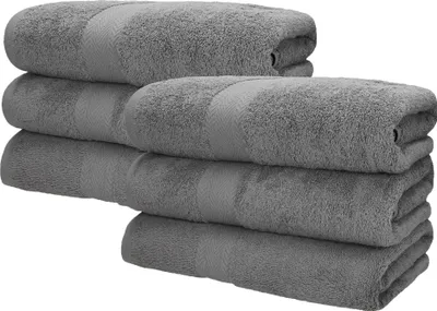 Produktbild von Betz 6 Stück Saunatücher 70 x 200 cm PREMIUM 100% Baumwolle Badetuch Liegetuch Strandtuch   Farbe: anthrazit