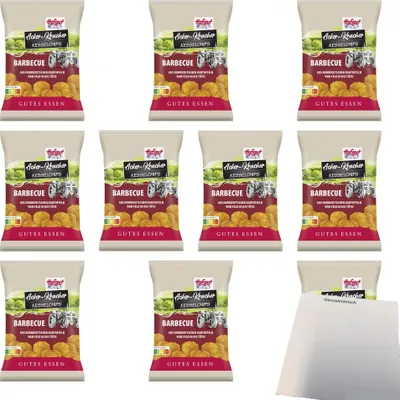 Produktbild von Hofgut Chips Acker-Kracher Barbecue VPE (10x120g Beutel) + usy Block