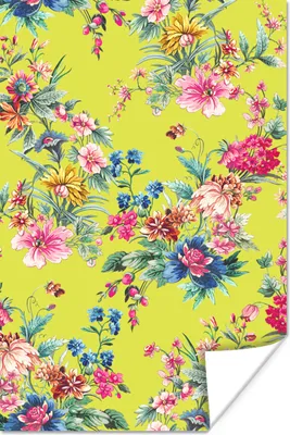Produktbild von MuchoWow® Poster Blumen - Pastell - Farben 40x60 cm - Plakate für die Wand - Poster Babyzimmer