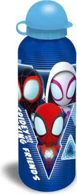 Immagine prodotto di Bottiglia Spiderman 500ml Blue Web in alluminio Marvel