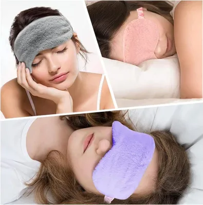 Produktbild von Schlafmaske Kind - Plüsch - Niedlich - Weiche Augenbedeckung - Augenbinde - Reisemaske - Kinder - Männer - Frauen - Zufällige Farbe