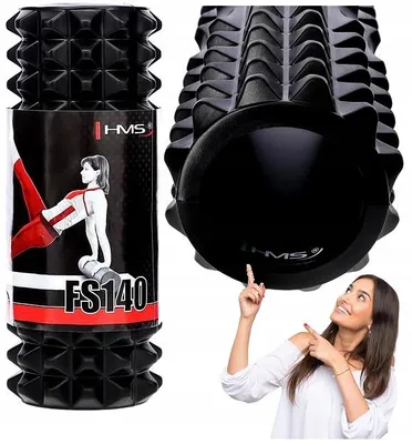 Produktbild von HMS FS140 Fitness Massage-Roller mit Noppen 33cm