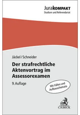 Produktbild von Der strafrechtliche Aktenvortrag im Assessorexamen