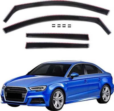 Image de GP Déflecteurs Deflecteurs D'Air Pour Audi A3 8V 2012-2020 4 Portes Sedan 4pcs, Aérodynamique, Montage Facile