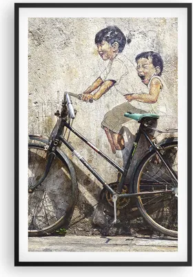 Produktbild von Gerahmtes Poster - Schwarzer Rahmen - Graffiti modern - 61x91,5 cm - Wand Bild - Wanddeko - Wandbilder - Kunstposter - Wandposter - Bilderrahmen - Bilder - Kunstdruck - Wandbild - P2BPA61x91-3617