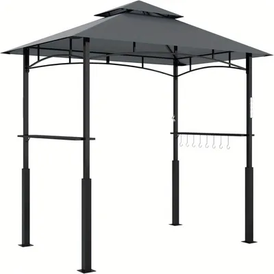 Immagine prodotto di Gazebo impermeabile per giardino – Gazebo da giardino – Tenda da giardino – Tenda per feste – Grigio – 2,35 x 1,45 metri