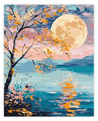 Malen nach Zahlen Set, 40x50 cm, Acryl, Leinwand, Erwachsene