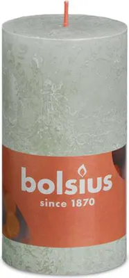 Produktbild von Bolsius Rustik Stumpenk.Nebliges grün