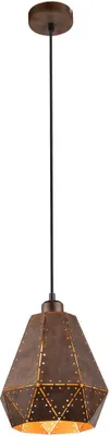 Produktbild von Pendelleuchte, Stahl rostfarben, H 140 cm