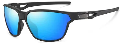 Produktbild von VeyRey Sportsonnenbrille Nuf schwarz fassung blau gläser Univerzální