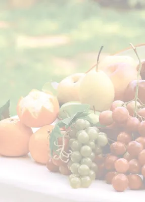 Produktbild von Motivpapier Briefpapier (Obst-5087, DIN A4 100 Blatt) frische Früchte Weintrauben Äpfel Manderinen Gastronomie Bioladen Obsthandel