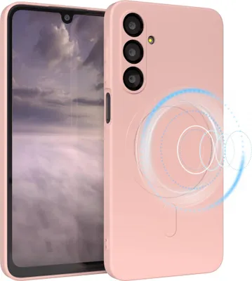 Produktbild von EAZY CASE - Silikonhülle magnetisch für Samsung Galaxy A16, Hülle Silikon, weich stoßfeste Magnet Handyhülle, Schutzhülle mit Kameraschutz, TPU Bumper in Rosa