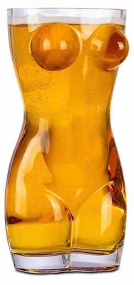 Pintglas in Körperform, 568 ml, schweres Glas, lustiges Geschenk
