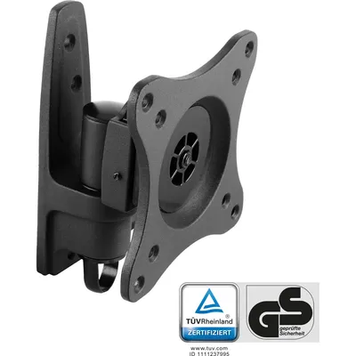 Image de InLine - Kit de montage (montage mural) - pour écran LCD - aluminium - noir - Taille d'écran : 33-68,6 cm (13"-27") (23107D)