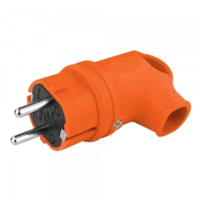 Produktbild von Gummistecker mit Griff 16A 230V Stecker orange 8956
