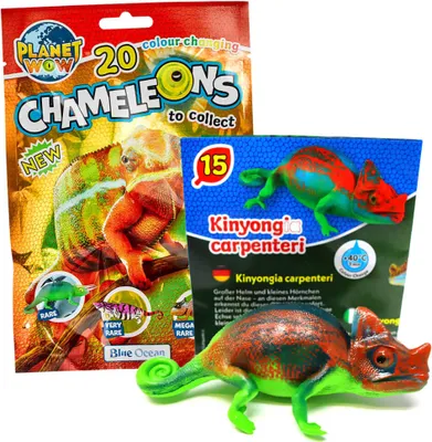 Produktbild von Blue Ocean Chamäleons Sammelfiguren 2024 - Planet Wow - Figur 15. Helmchamäleon