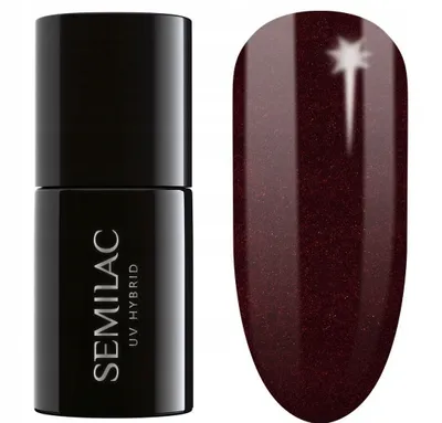 Produktbild von Semilac Hybrid-Lack 393 Sparkling Black Cherry 7ml