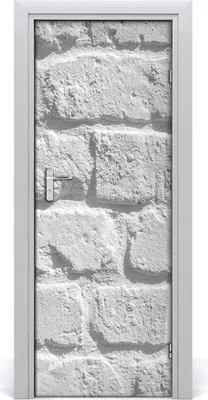 Produktbild von Tulup Türaufkleber 75x205 cm Dekorative Aufkleber Selbstklebend Wasserdichte Tapete Abnehmbar Schlafzimmer Wohnzimmer Wohnkultur - Ziegelwand