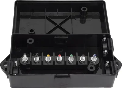 Image de US 7 Way Trailer Wiring Junction Box Waterproof Wire Cord Junction Box