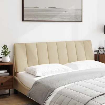 Obrázek produktu pro vidaXL Polštář na čelo postele "Hanko" krémový 160 cm látka