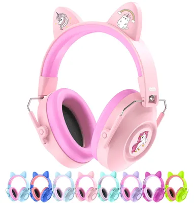 Gehörschutz Kinder SNR 32 dB, rosa, für Konzerte & Flugshows