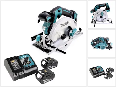 Obrázek produktu pro Akumulátorová okružní pila Makita DHS 680 RG 18 V 165 mm bezkartáčová + 2x akumulátor 6,0 Ah + nabíječka.