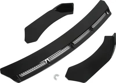 Produktbild von 3pcs vordere Stoßfänger Lip Body Kit Universal Spoiler Flügelauto Modifikation für Automobilschwarz