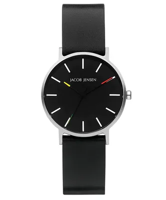 Produktbild von Jacob Jensen Timeless Nordic 172 Damenuhr Titan 32 mm schwarz