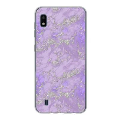 Produktbild von MuchoWow® Handyhülle Schutzhülle Hülle für Samsung Galaxy A10 Marmor - Lila - Muster Silikon Softcase Handy Hülle - Schutzhülle