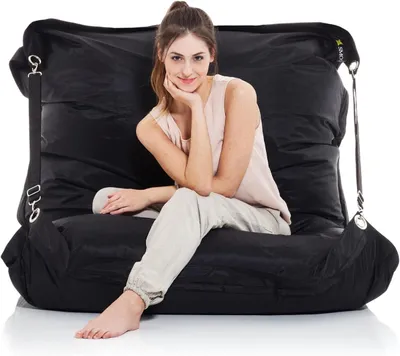 Produktbild von Smoothy Riesensitzsack XXL 450 Liter Indoor & Outdoor Sitzsack mit waschbarem Nylon-Bezug - Weiches Bean Bag Kissen für Kinder & Erwachsene