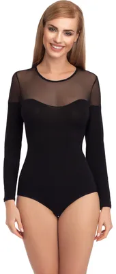 Image de Body à manches longues pour femme Merry Style BD106 (noir, XS)