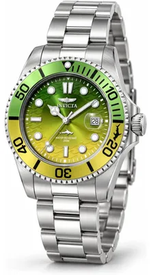 Produktbild von Invicta Pro Diver 50896 Herrenuhr - Quarzwerk - Edelstahl mit gelbem Zifferblatt - 42 mm