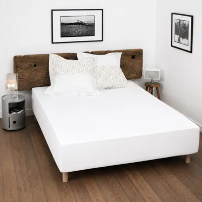 Immagine prodotto di Lenzuolo, 180 x 200 cm, 100% cotone, bianco, per la camera da letto
