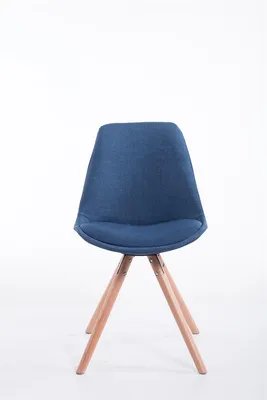Produktbild von Besucherstuhl HLO-CP8 Stoff Natura Rund  blau