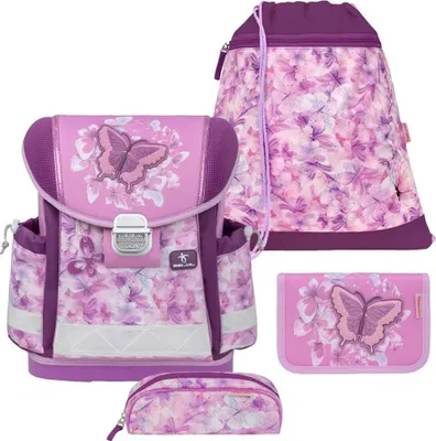 Produktbild von Belmil Classy ergonomisches Schulranzen-Set 4-teilig "Chic Charms" mit Brustgurt